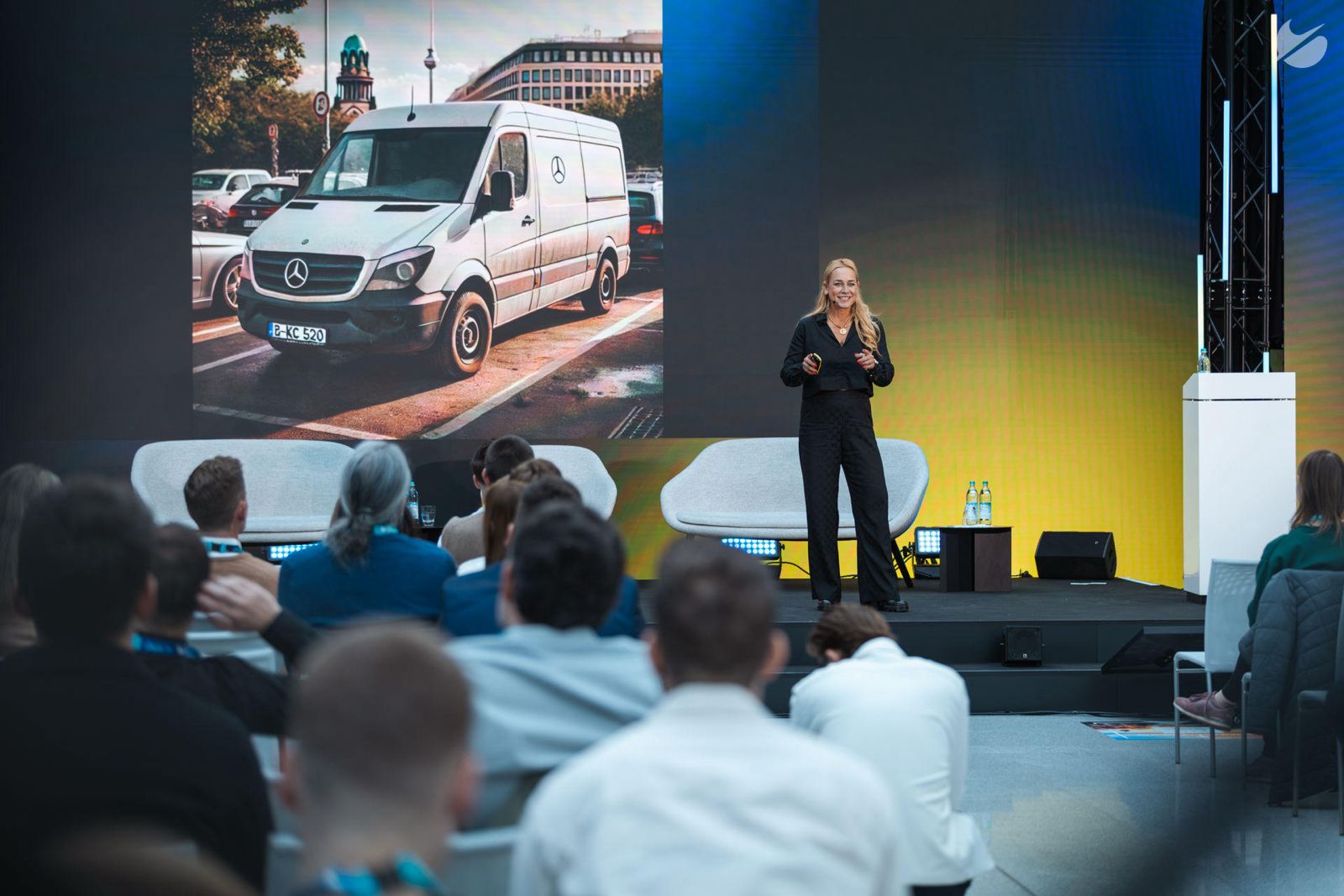 Katja Porsch auf der Bühne